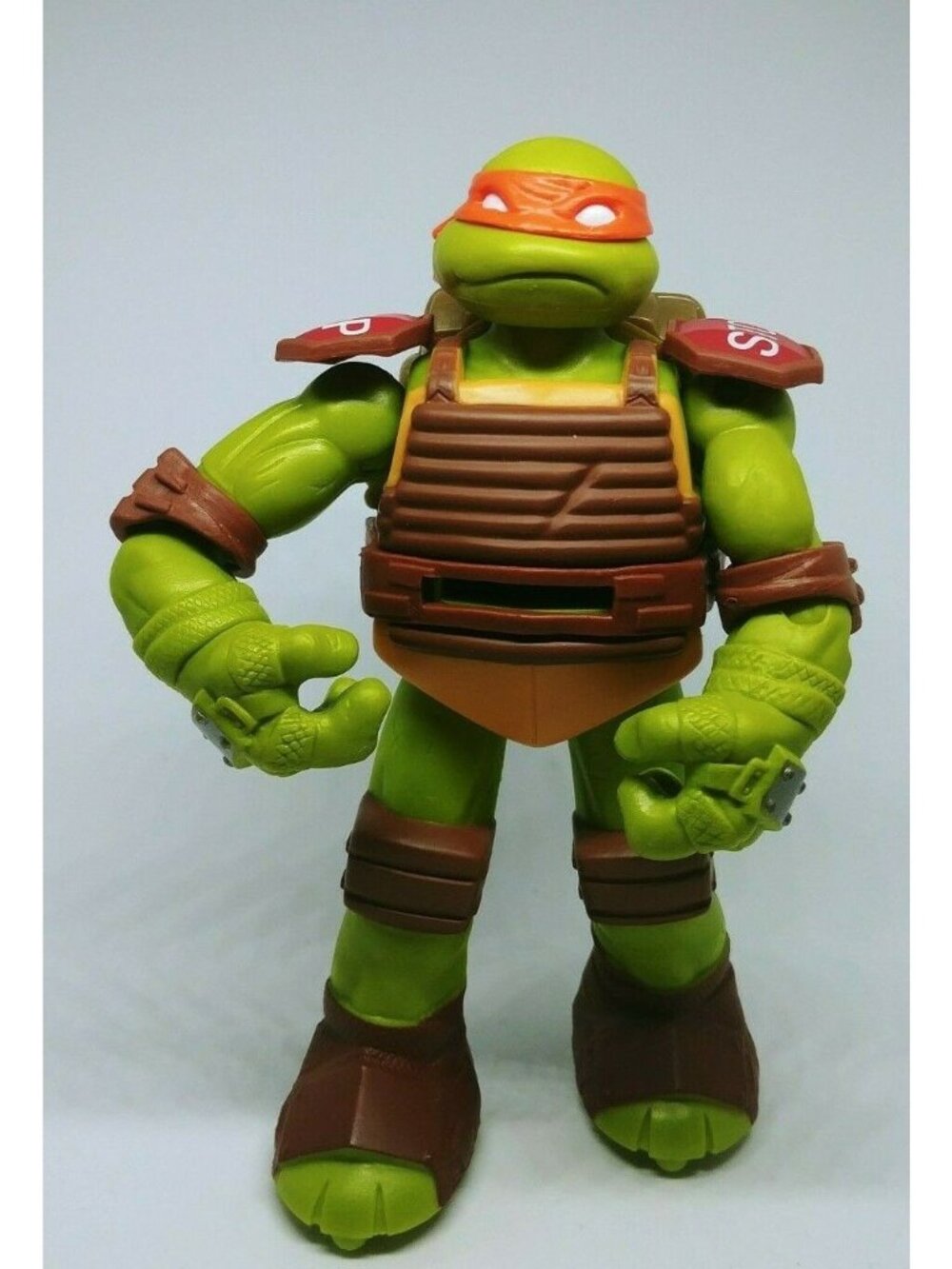 TMNT Nickelodeon Large Mike Pizza Flingers 6" Action Figure Michelangelo 2012